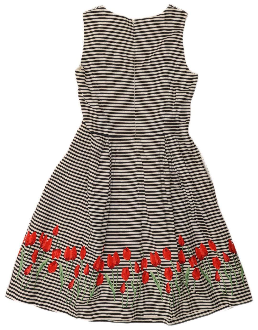 Brooks Brothers Womens A-Line Dress US 8 Medium Off White Striped