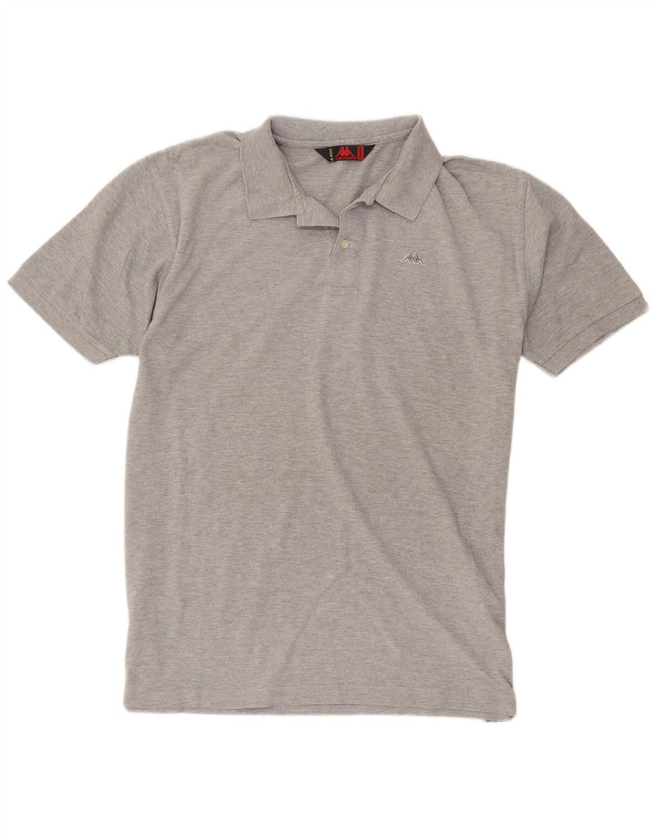 Kappa Mens Polo Shirt 2XL Grey Flecked Cotton