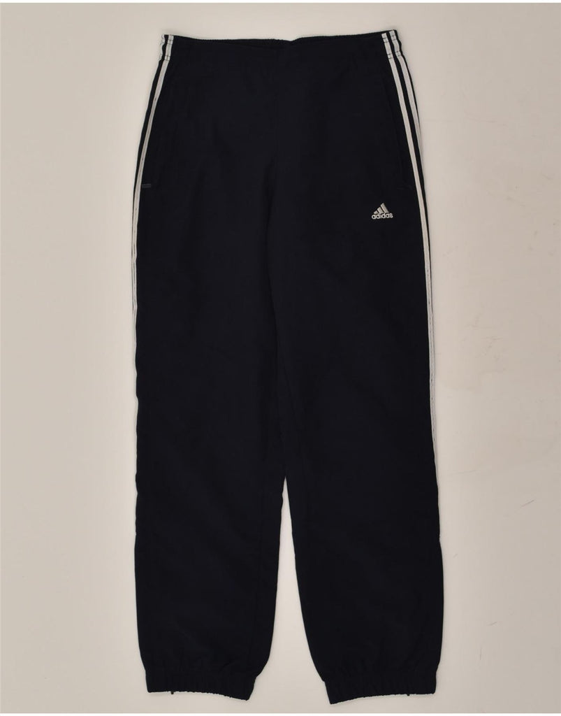 ADIDAS Womens Tracksuit Trousers Joggers UK 8 Small Navy Blue Polyester | Vintage Adidas | Thrift | Second-Hand Adidas | Used Clothing | Messina Hembry 