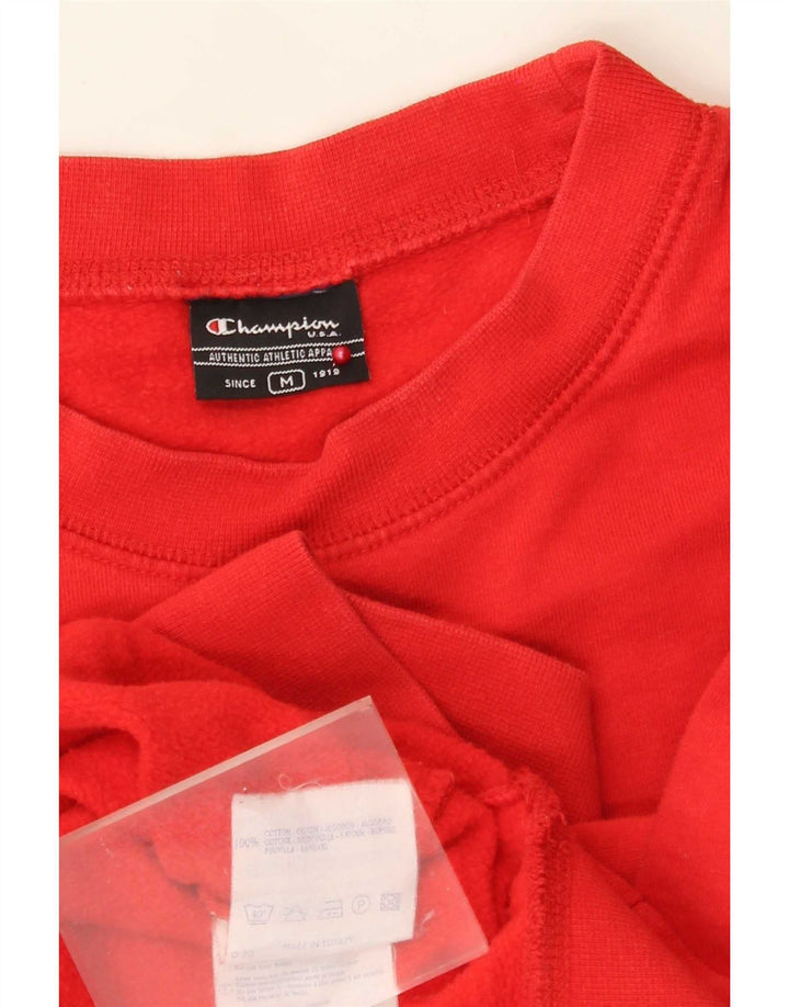 Champion Mens Sweatshirt Jumper Medium Red Cotton