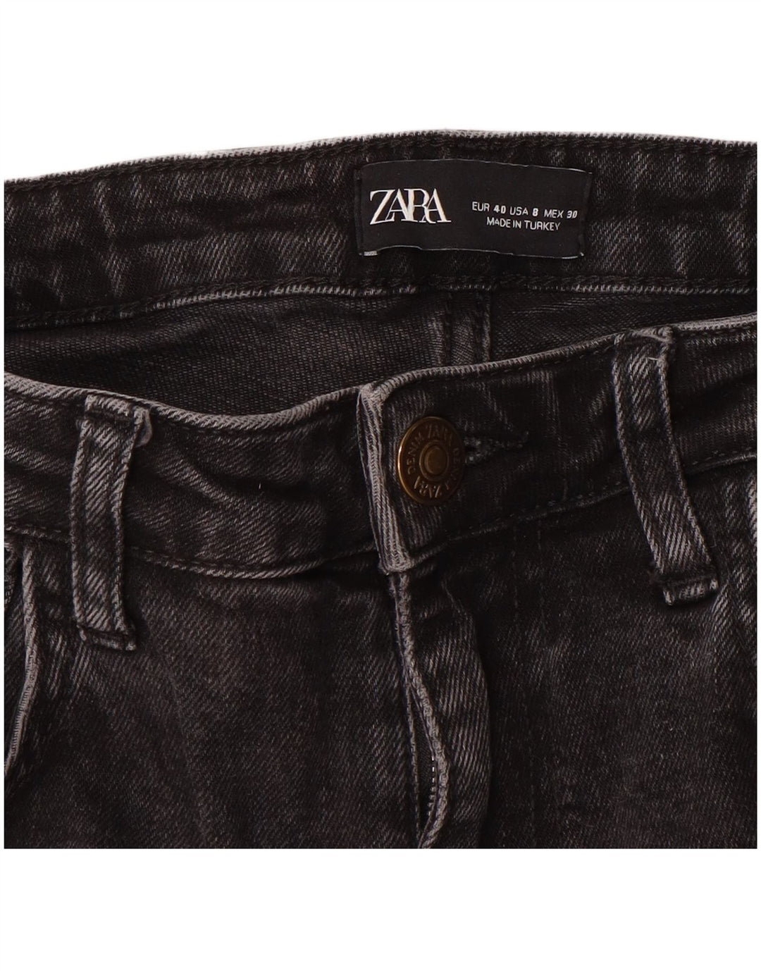 Zara Womens Slim Jeans EU 40 Medium W30 L27 Grey
