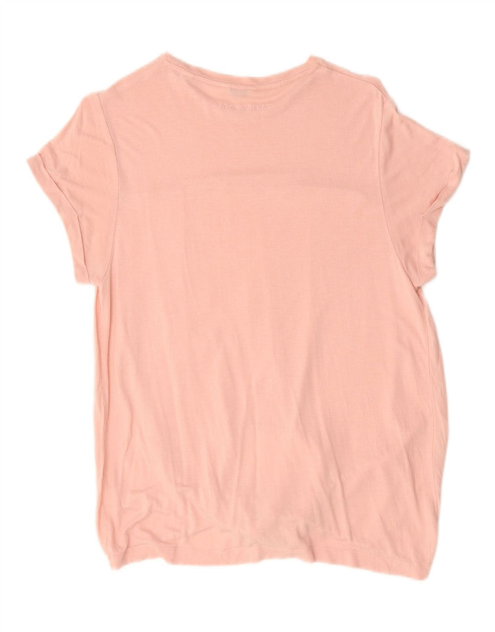 Jack Wills Womens Oversized T-Shirt Top UK 10 Small Pink Viscose