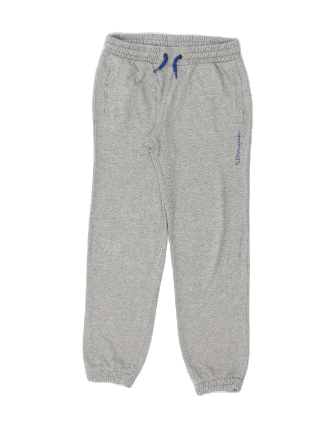 CHAMPION Boys Graphic Tracksuit Trousers Joggers 9-10 Years Medium Grey Vintage Champion and Second-Hand Champion from Messina Hembry 