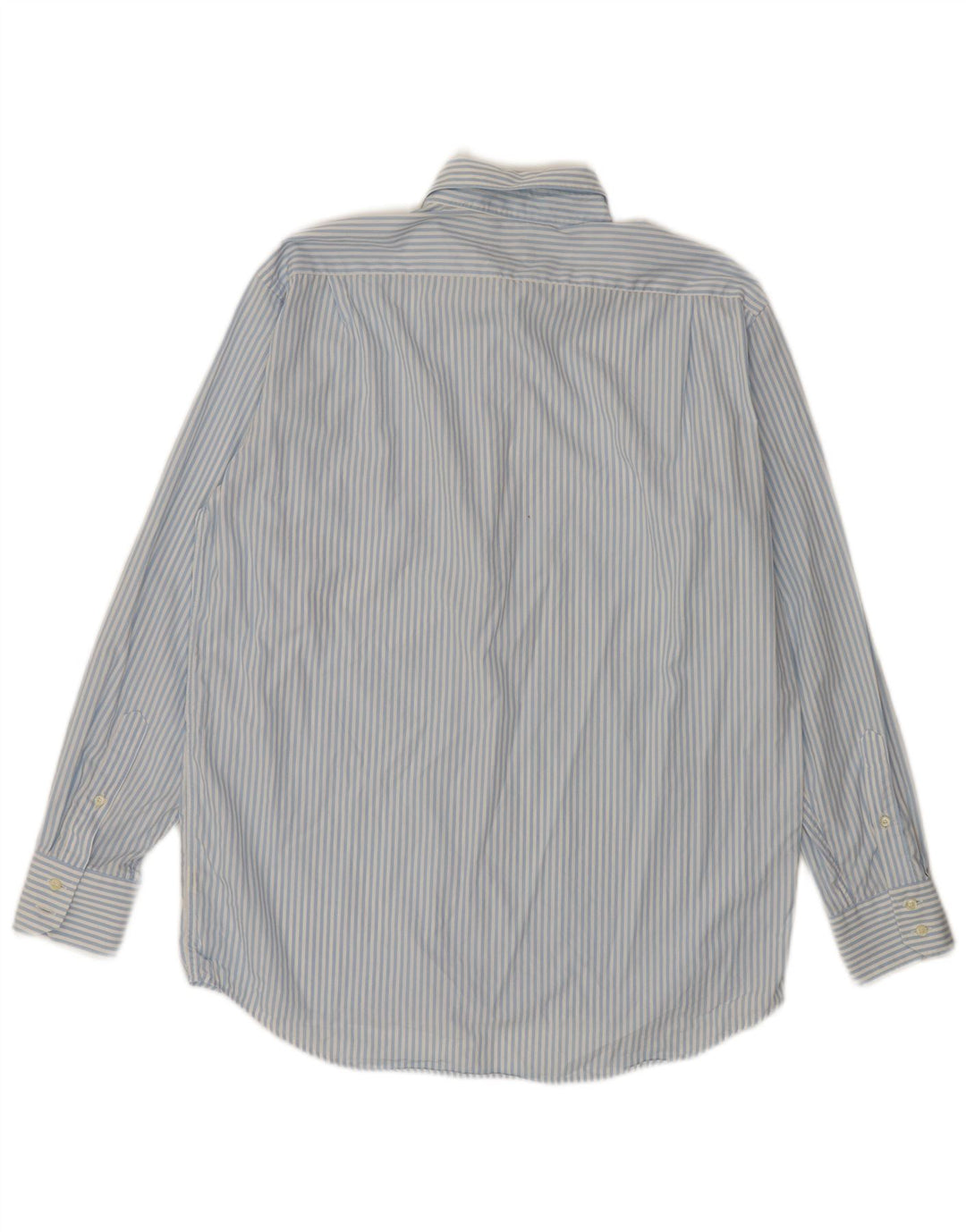 LACOSTE Mens Shirt Size 42 Large Blue Striped Cotton
