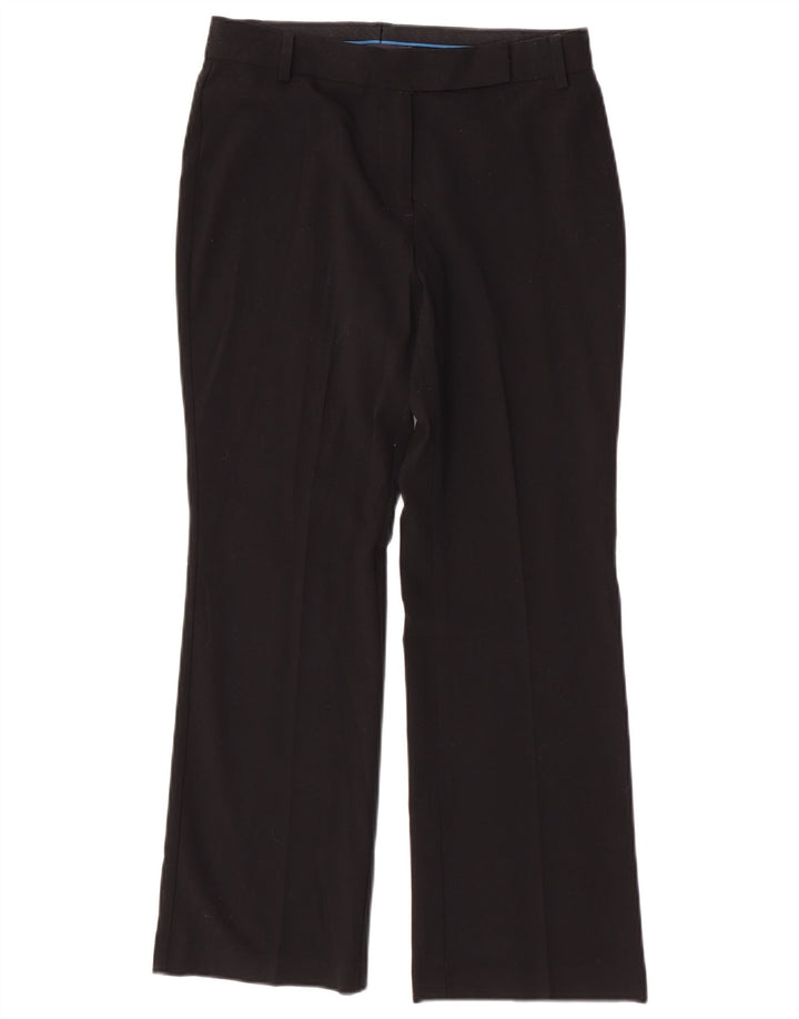 Marks & Spencer Womens Bootcut Suit Trousers UK 10 Small W30 L28 Black