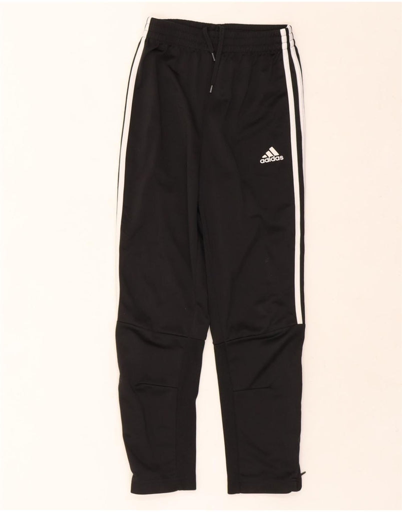 ADIDAS Boys Tracksuit Trousers 11-12 Years  Black Polyester Vintage Adidas and Second-Hand Adidas from Messina Hembry 