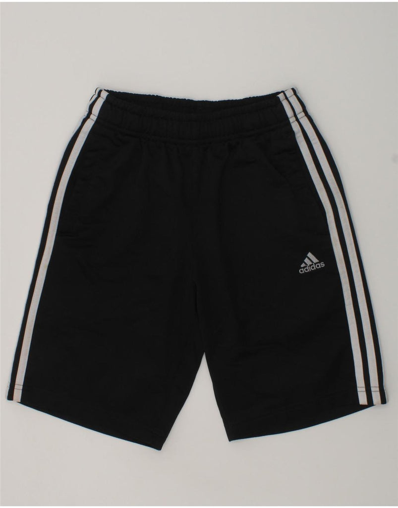 ADIDAS Boys Sport Shorts 11-12 Years Black Polyester | Vintage Adidas | Thrift | Second-Hand Adidas | Used Clothing | Messina Hembry 