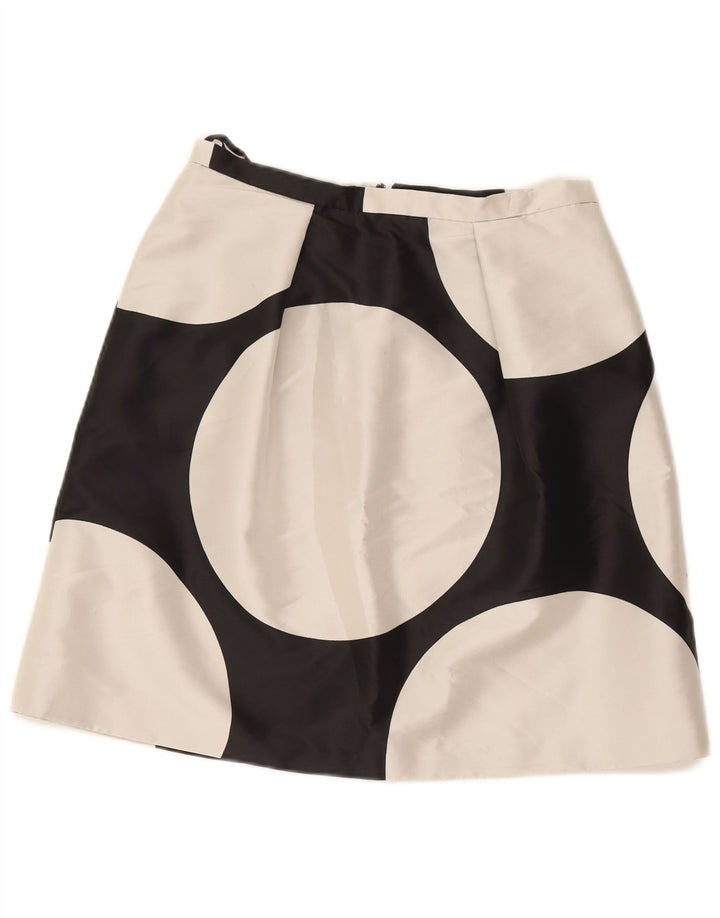 Coast Womens A-Line Skirt UK 12 Medium W30 Black Geometric