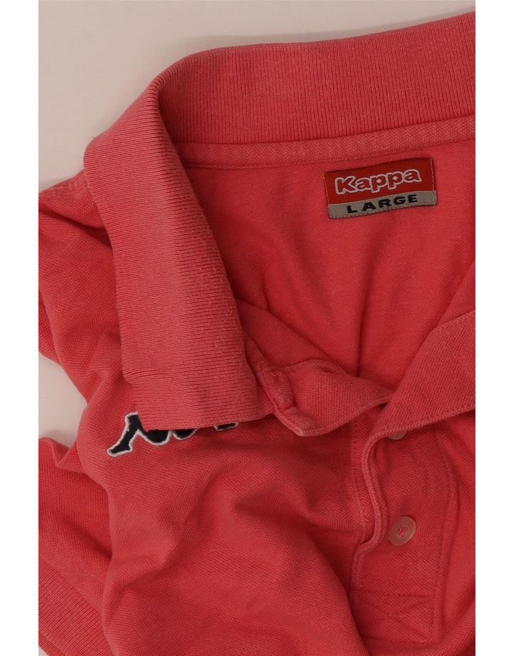 Kappa Mens Polo Shirt Large Pink