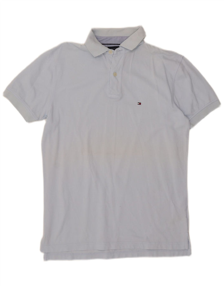 Tommy Hilfiger Mens Polo Shirt Medium Blue Cotton