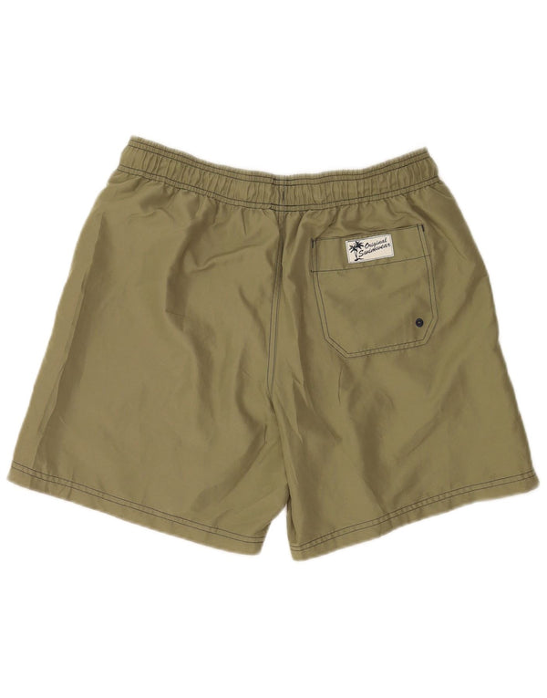Marks & Spencer Mens Swimming Shorts Medium Khaki Polyester
