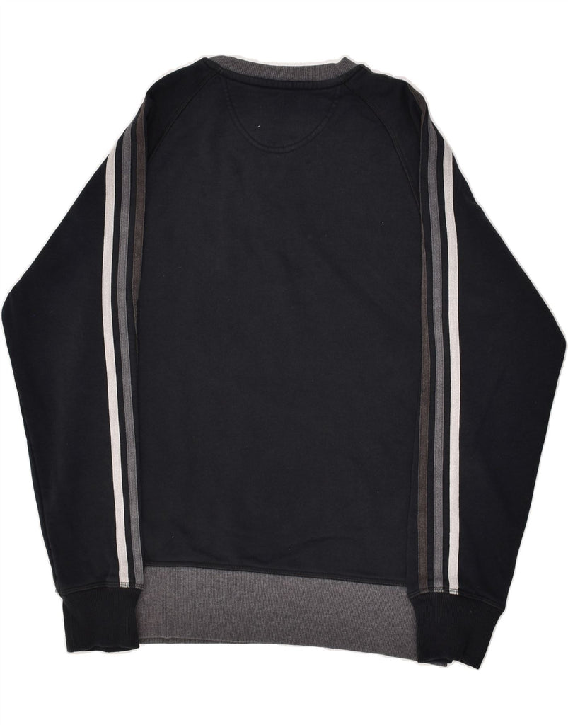 ADIDAS Mens Sweatshirt Jumper Small Black Cotton | Vintage Adidas | Thrift | Second-Hand Adidas | Used Clothing | Messina Hembry 