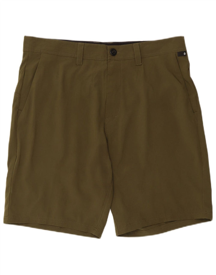 Volcom Mens Chino Shorts Large Khaki Polyester