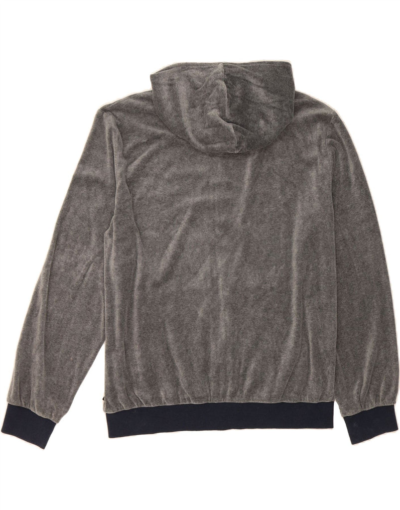 ARMANI Mens Zip Hoodie Sweater XL Grey Cotton Vintage Armani and Second-Hand Armani from Messina Hembry 