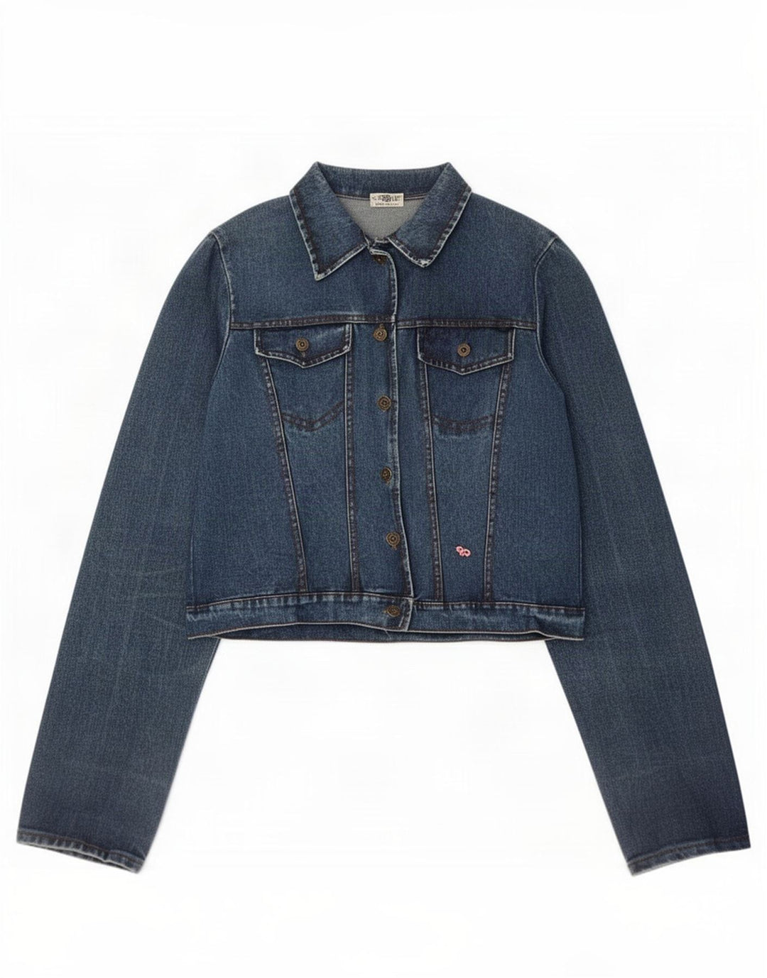 Vintage Womens Denim Jacket UK 14 Medium Blue