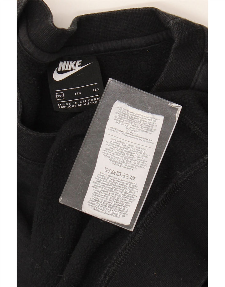 NIKE Mens Sweatshirt Jumper 2XL Black Cotton
