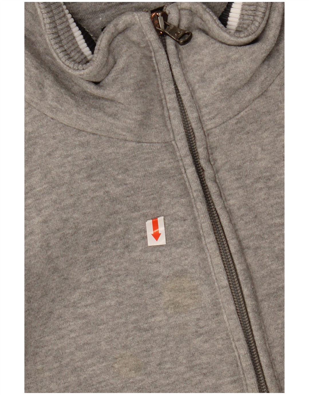 CHAMPION Mens Tracksuit Top Jacket Large Grey Flecked Cotton