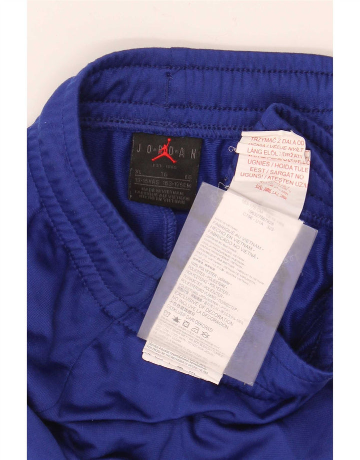 Jordan Boys Tracksuit Trousers Joggers 13-14 Years XL Blue Polyester