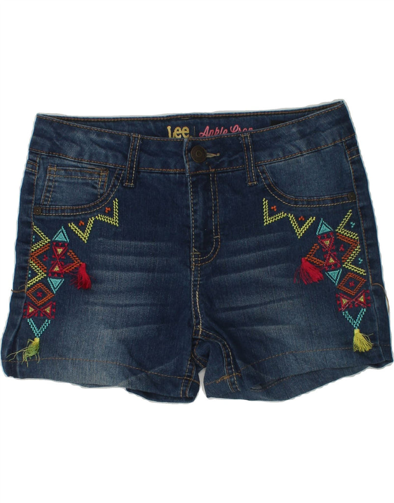 LEE Girls Denim Shorts 13-14 Years W28  Blue Cotton | Vintage Lee | Thrift | Second-Hand Lee | Used Clothing | Messina Hembry 