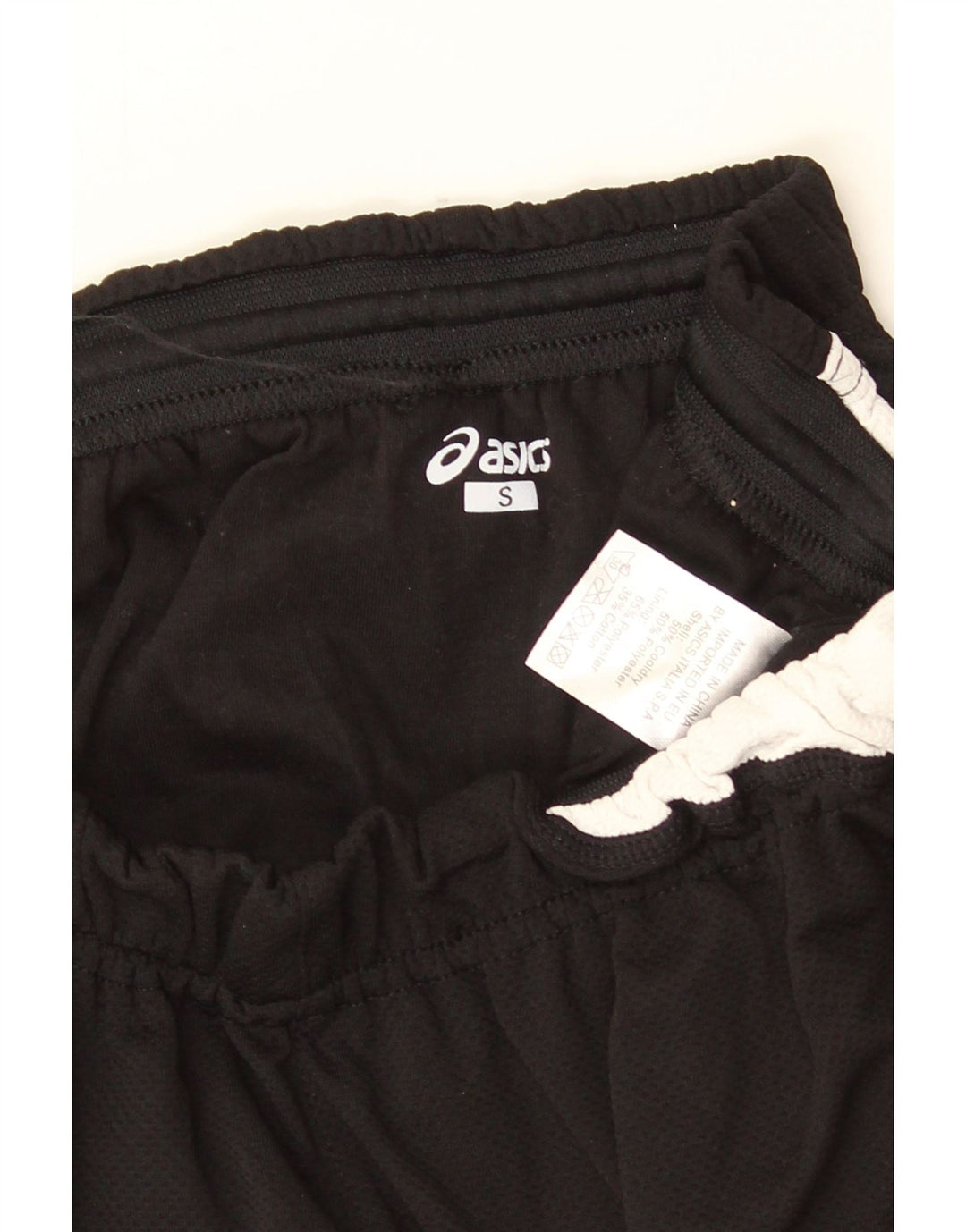 Asics Womens Sport Shorts UK 10 Small  Black Colourblock Polyester