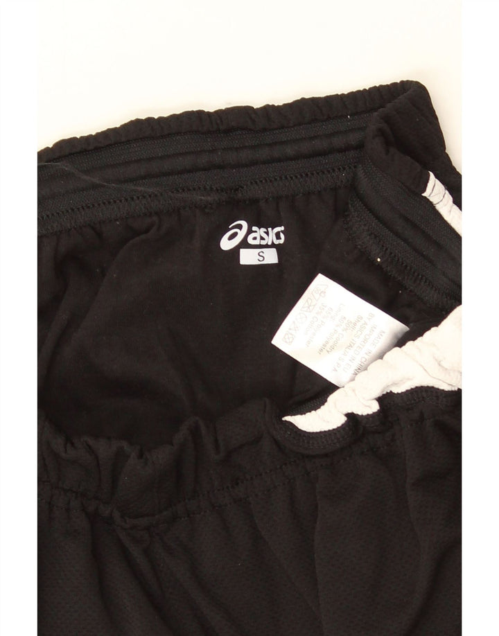 Asics Womens Sport Shorts UK 10 Small  Black Colourblock Polyester