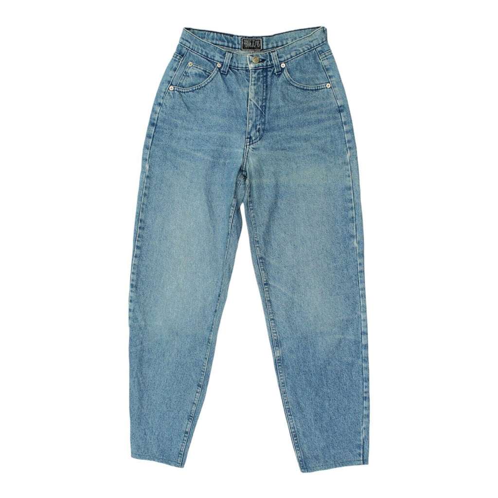 Ferre Womens Blue High Waisted Mom Jeans | Vintage High End Designer Denim VTG | Vintage Messina Hembry | Thrift | Second-Hand Messina Hembry | Used Clothing | Messina Hembry 