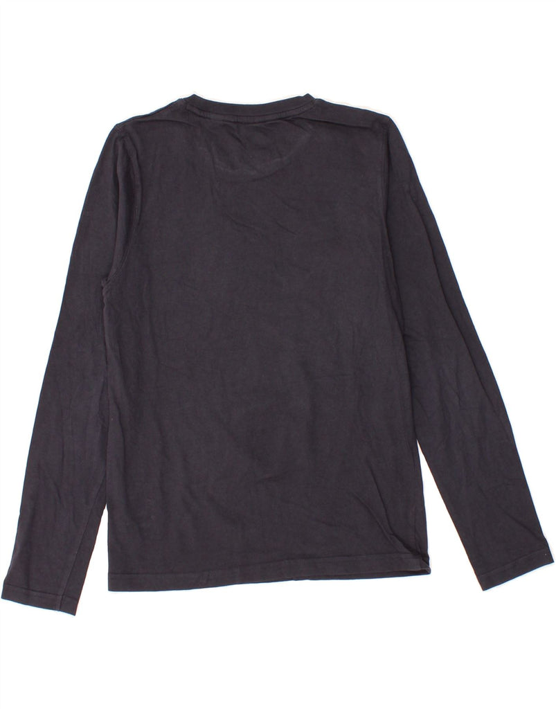 TIMBERLAND Boys Graphic Top Long Sleeve 11-12 Years XS  Navy Blue Cotton Vintage Timberland and Second-Hand Timberland from Messina Hembry 