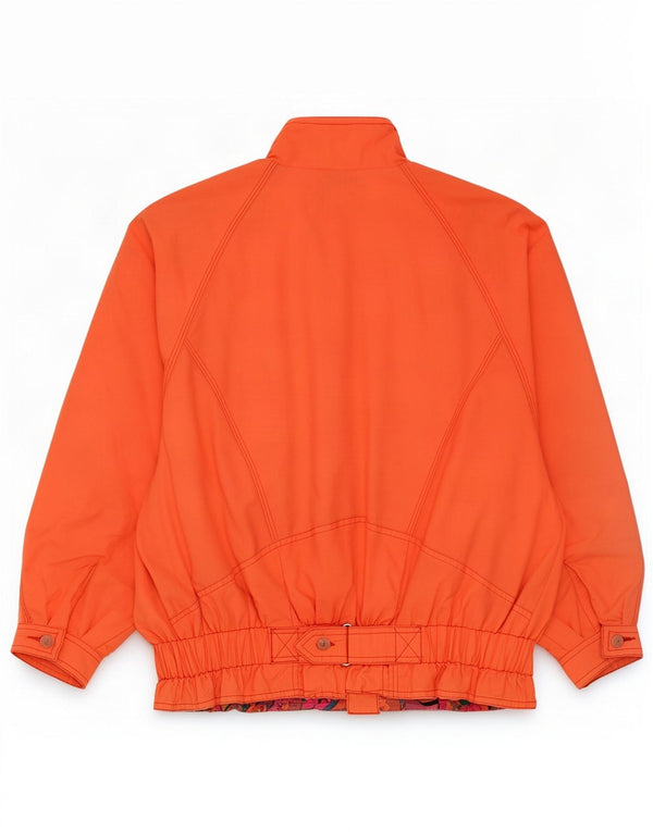 Vintage Girls Ski Jacket 11-12 Years Orange Nylon
