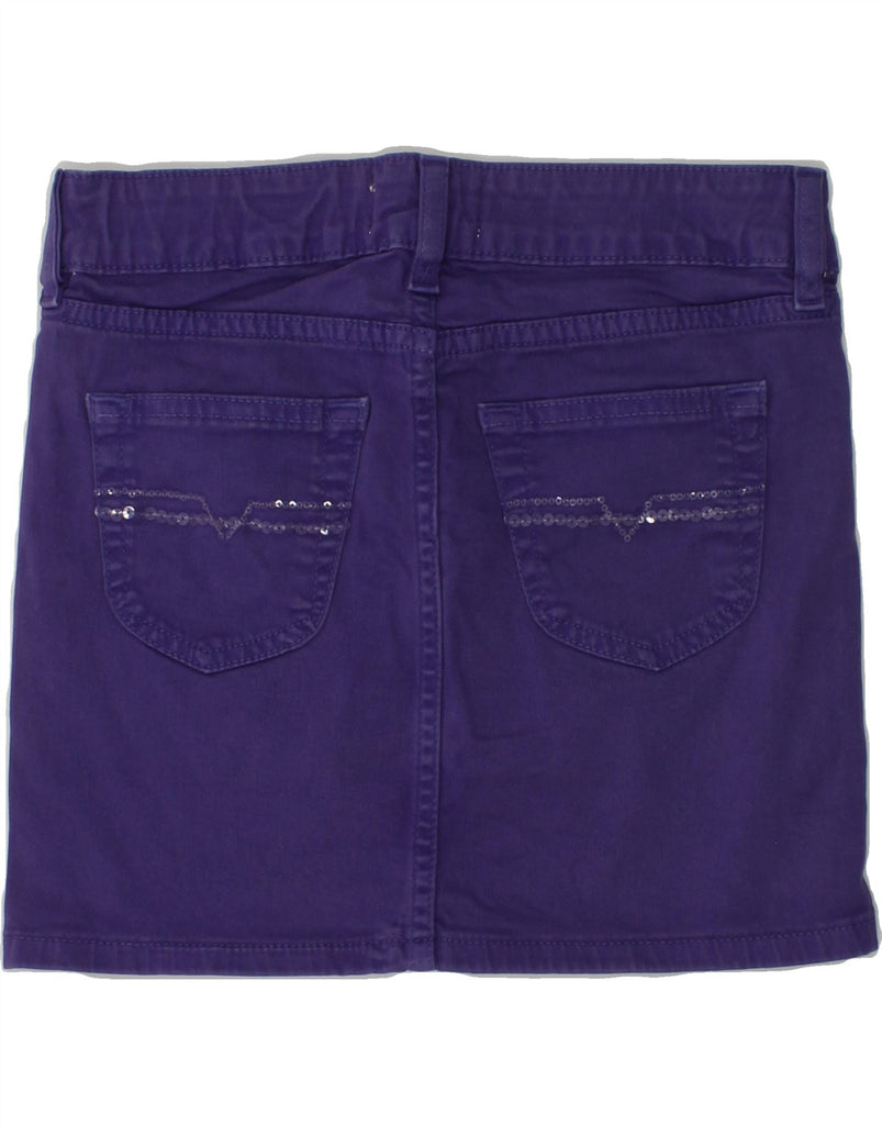 DIESEL Girls Denim Skirt 7-8 Years W26 Purple Cotton | Vintage Diesel | Thrift | Second-Hand Diesel | Used Clothing | Messina Hembry 