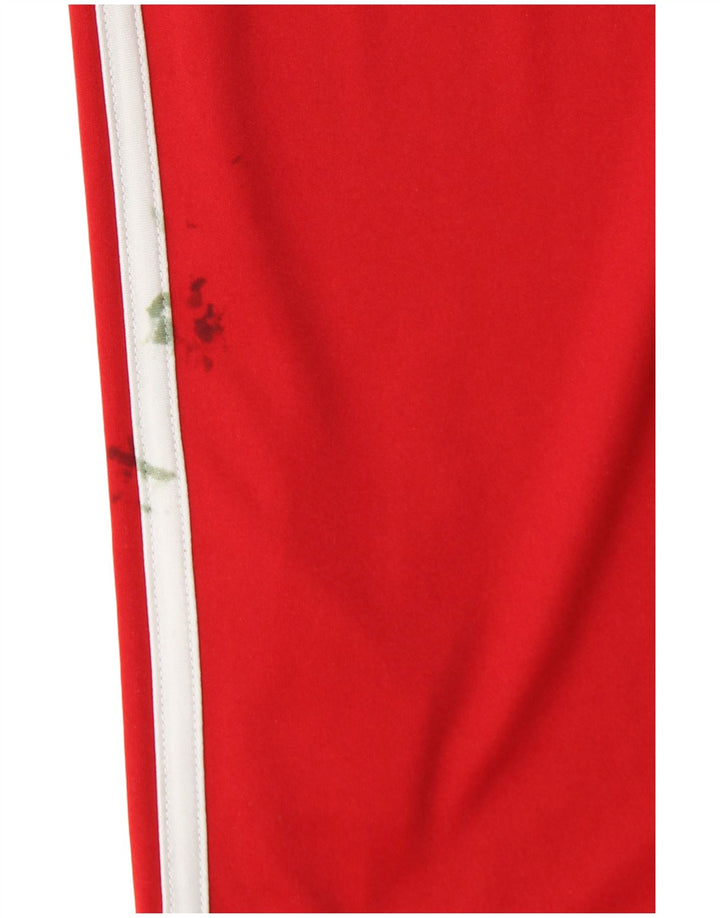 Adidas Mens Climalite T-Shirt Top Small Red Colourblock Polyester