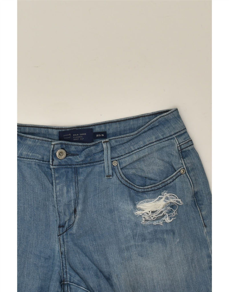 LEVI'S Womens Classic Distressed Denim Shorts UK 12 Medium W29 Blue Cotton | Vintage Levi's | Thrift | Second-Hand Levi's | Used Clothing | Messina Hembry 