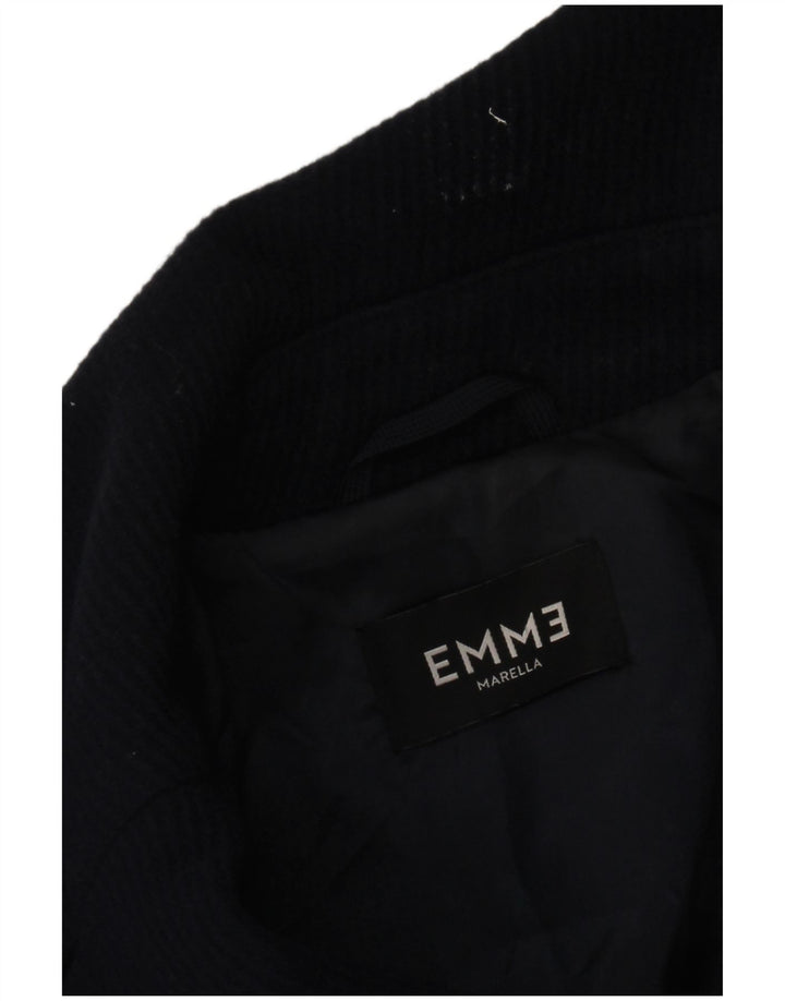 Marella Womens EMME Pea Coat UK 12 Medium Navy Blue
