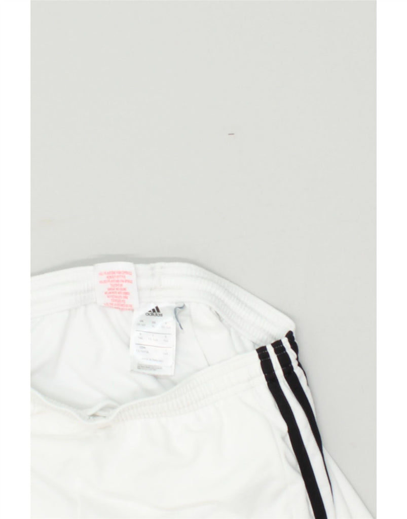 ADIDAS Boys Climalite Sport Shorts 13-14 Years White Polyester | Vintage Adidas | Thrift | Second-Hand Adidas | Used Clothing | Messina Hembry 