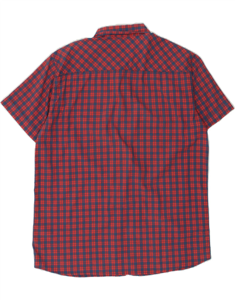 MUSTANG Mens Short Sleeve Regular Fit Shirt Medium Red Check Cotton | Vintage Mustang | Thrift | Second-Hand Mustang | Used Clothing | Messina Hembry 