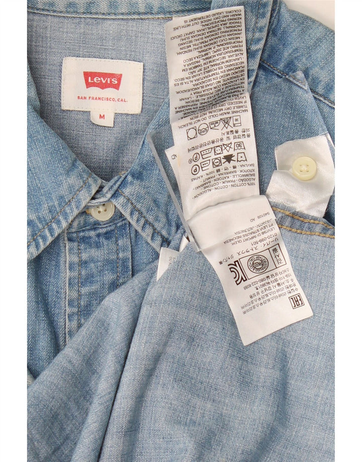 LEVI'S Mens Denim Shirt Medium Blue Cotton