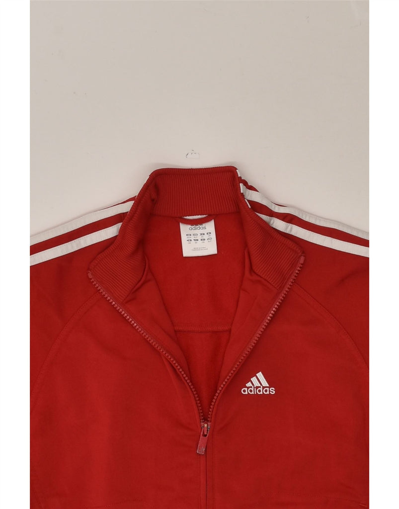 ADIDAS Boys Tracksuit Top Jacket 7-8 Years Red | Vintage Adidas | Thrift | Second-Hand Adidas | Used Clothing | Messina Hembry 