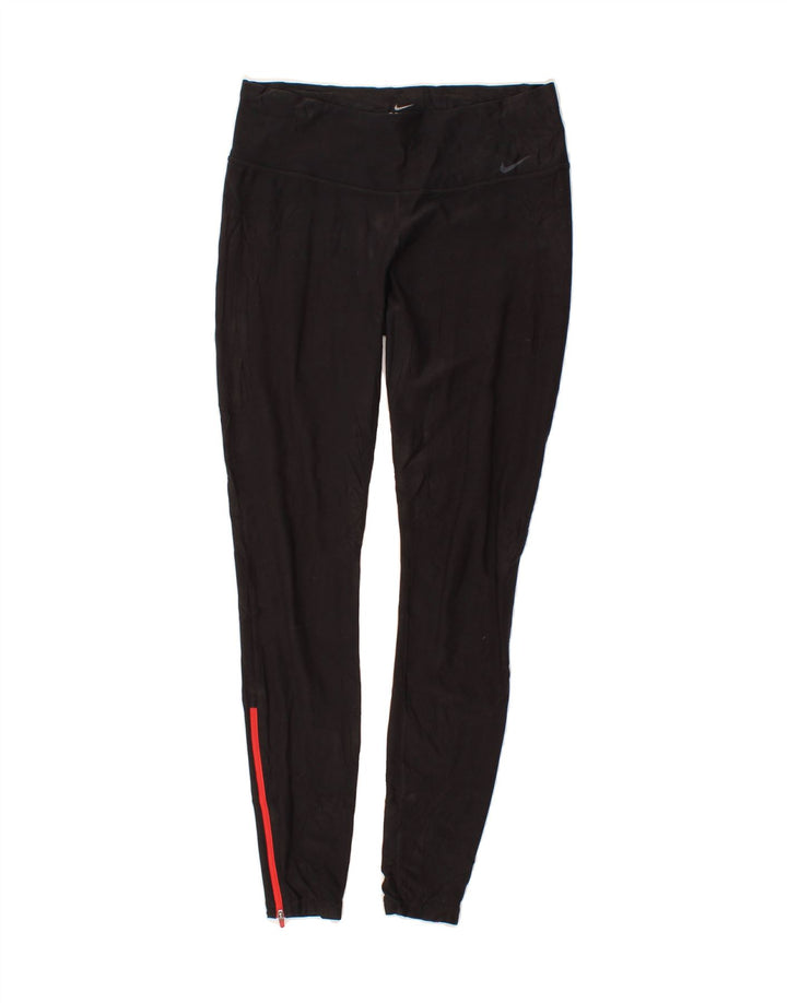 NIKE Womens Dri Fit Leggings UK 14 Medium  Black Polyester Vintage Nike and Second-Hand Nike from Messina Hembry 