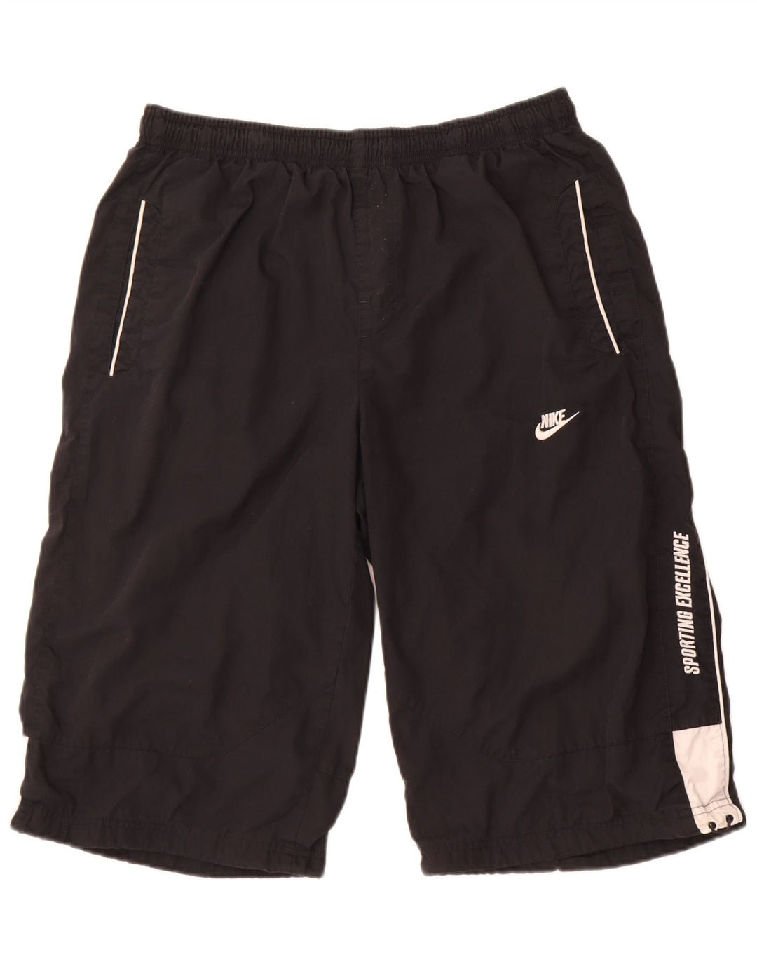 Nike Mens Graphic Bermuda Sport Shorts  XL Black Colourblock Polyester