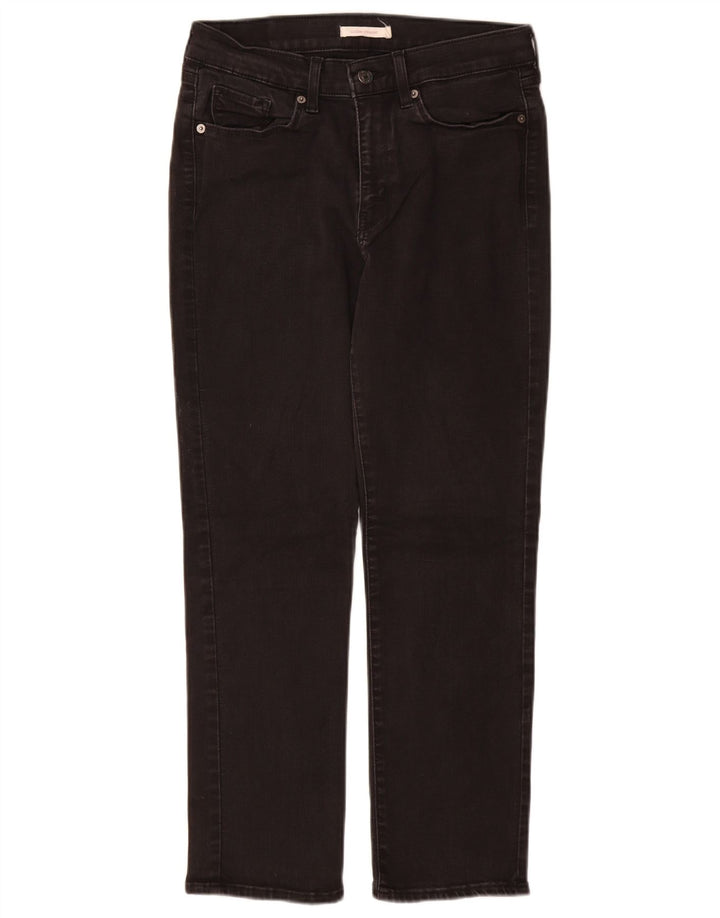 Levi's Womens Classic Fit Straight Jeans W29 L28 Black Cotton