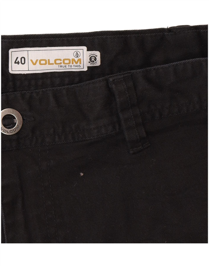 Volcom Mens Chino Shorts W40 XL Black Cotton