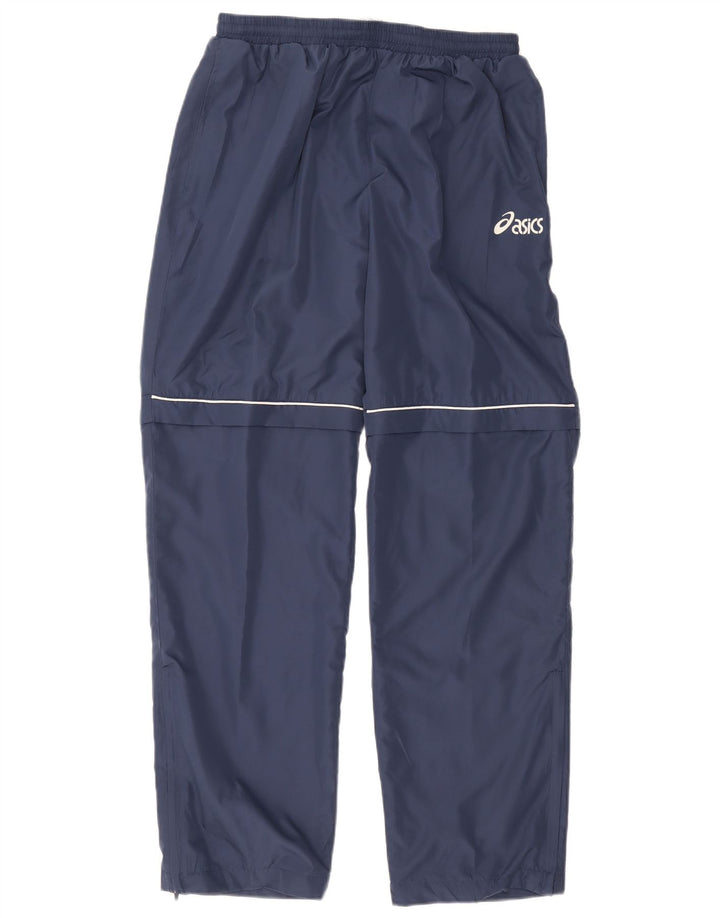 Asics Mens Tracksuit Trousers XL  Navy Blue Polyester