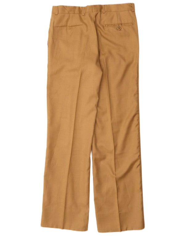 Vintage Mens Straight Casual Trousers IT 48 Medium W30 L32 Beige