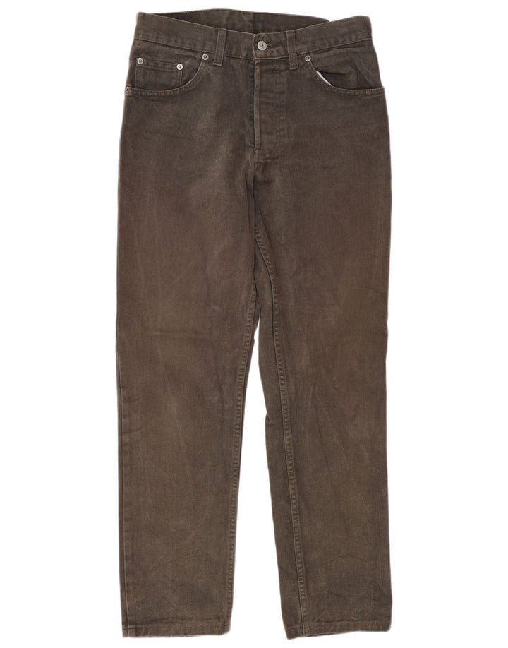 LEVI'S Mens Straight Jeans W32 L34 Grey Cotton
