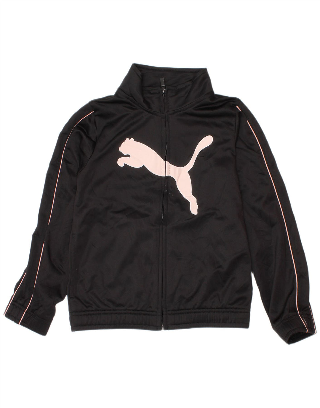 Puma Girls Graphic Tracksuit Top Jacket 5-6 Years Black