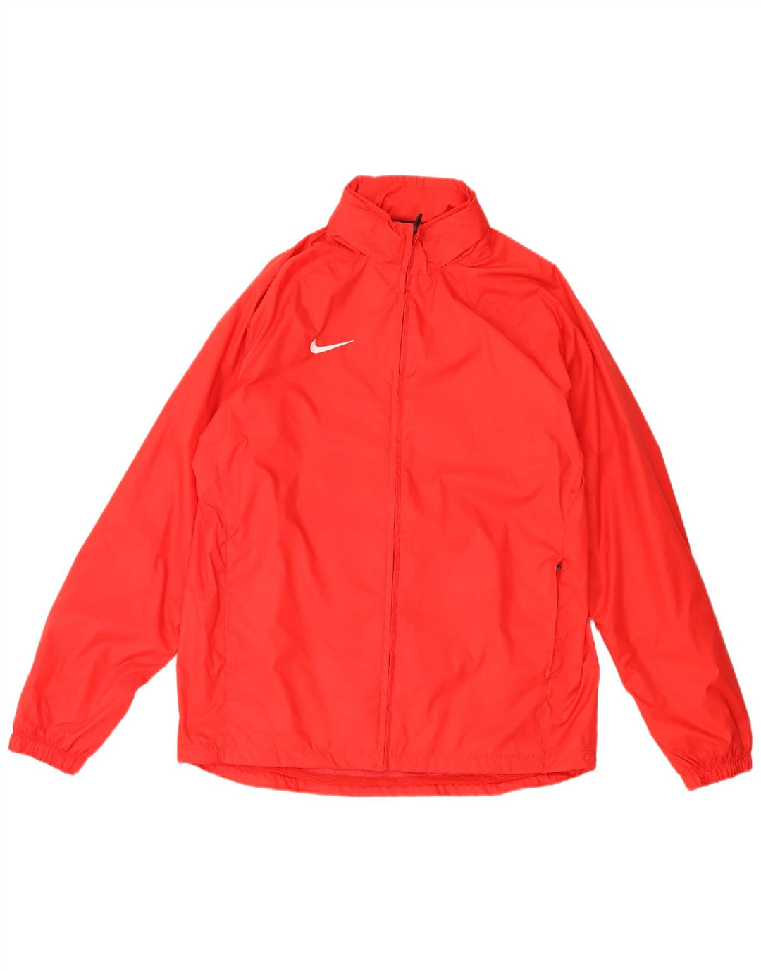 Nike Mens Hooded Rain Jacket UK 40 Large Red Nylon