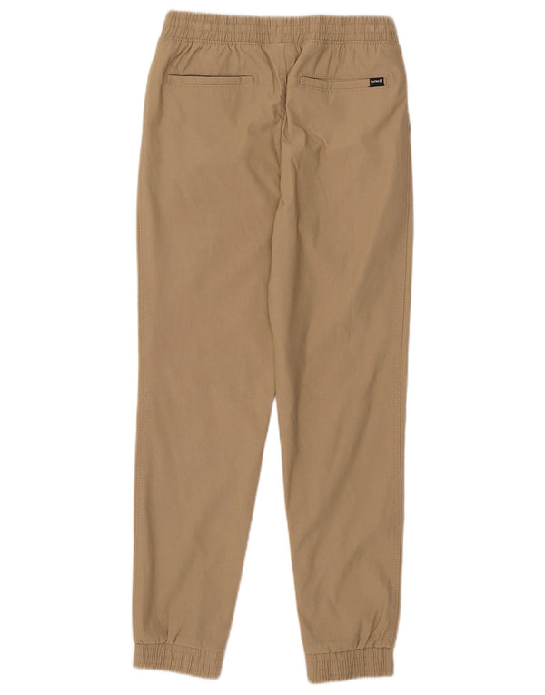 Hurley Boys Joggers Casual Trousers 10-11 Years W26 L25 Beige Nylon