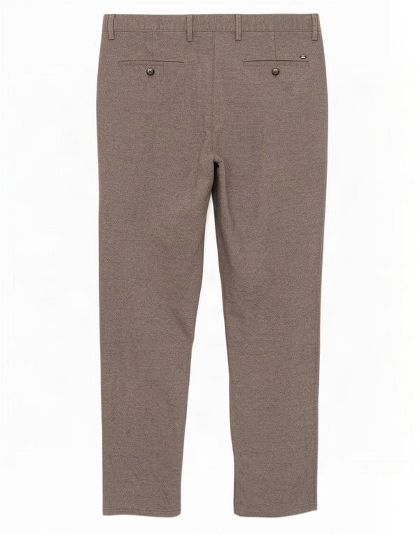 Massimo Dutti Mens Slim Fit Chino Trousers EU 44 Large W34 L28 Grey