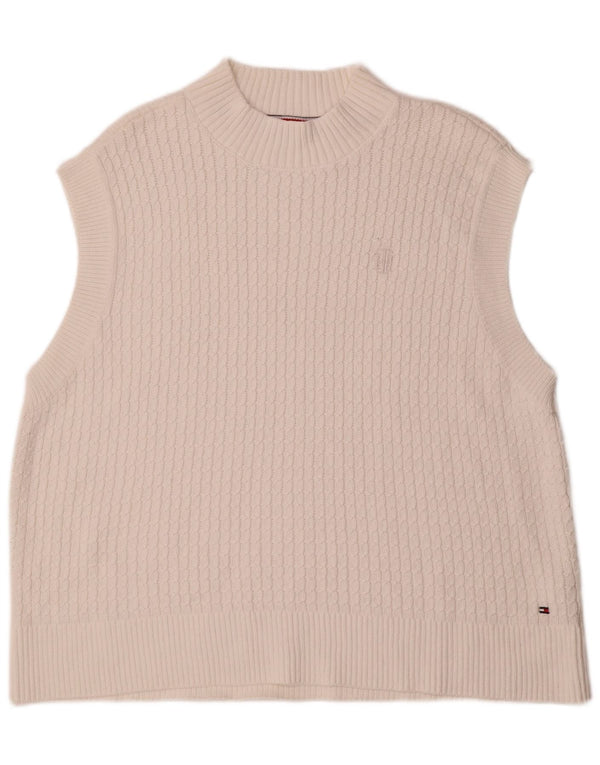 Tommy Hilfiger Mens Vest Tank Top XL White Cotton