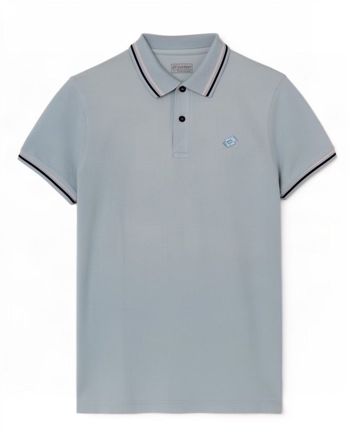 Lotto Mens Polo Shirt Large Blue Cotton