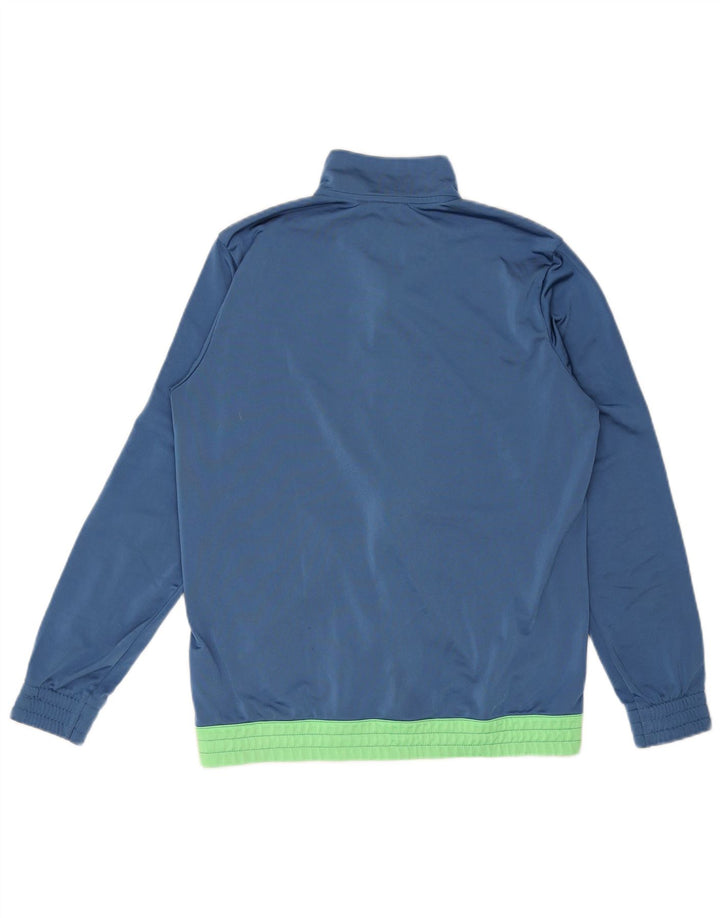 Adidas Boys Graphic Tracksuit Top Jacket 15-16 Years Blue Colourblock